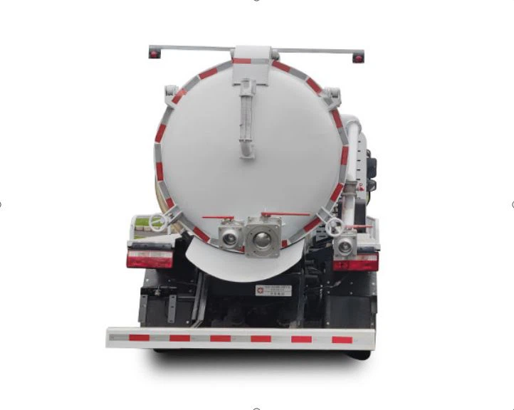 Electric Sewer Vacuum Truck Back View