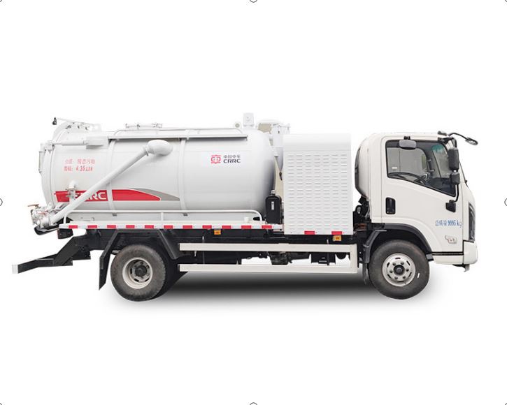 Electric Sewer Vacuum Truck Side View