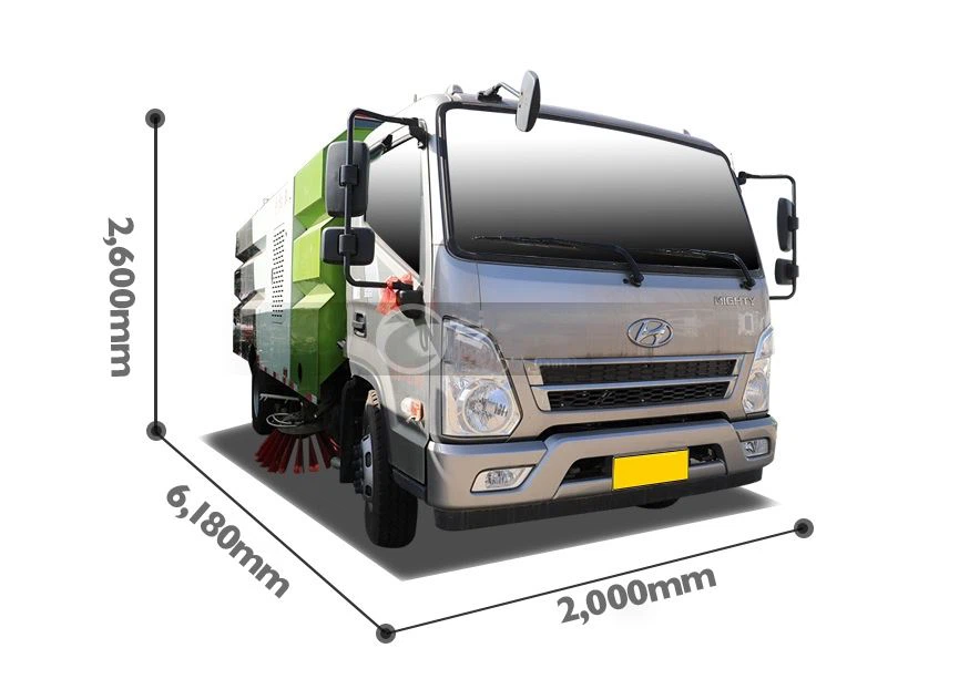 Hyundai Street Washing Sweeper Truck overall size