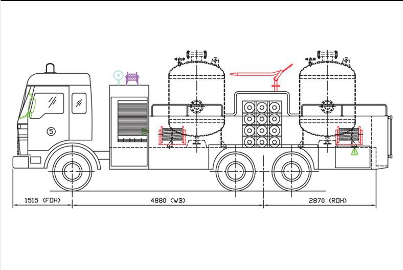 Dry powder Fire truck