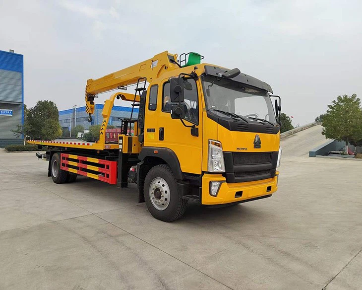 8 Ton Flatbed Wrecker with Crane 6