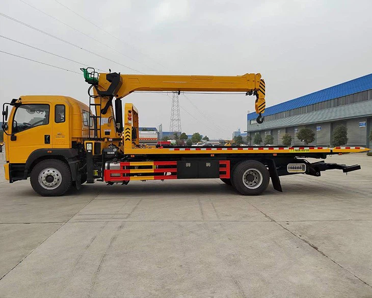 8 Ton Flatbed Wrecker with Crane 7