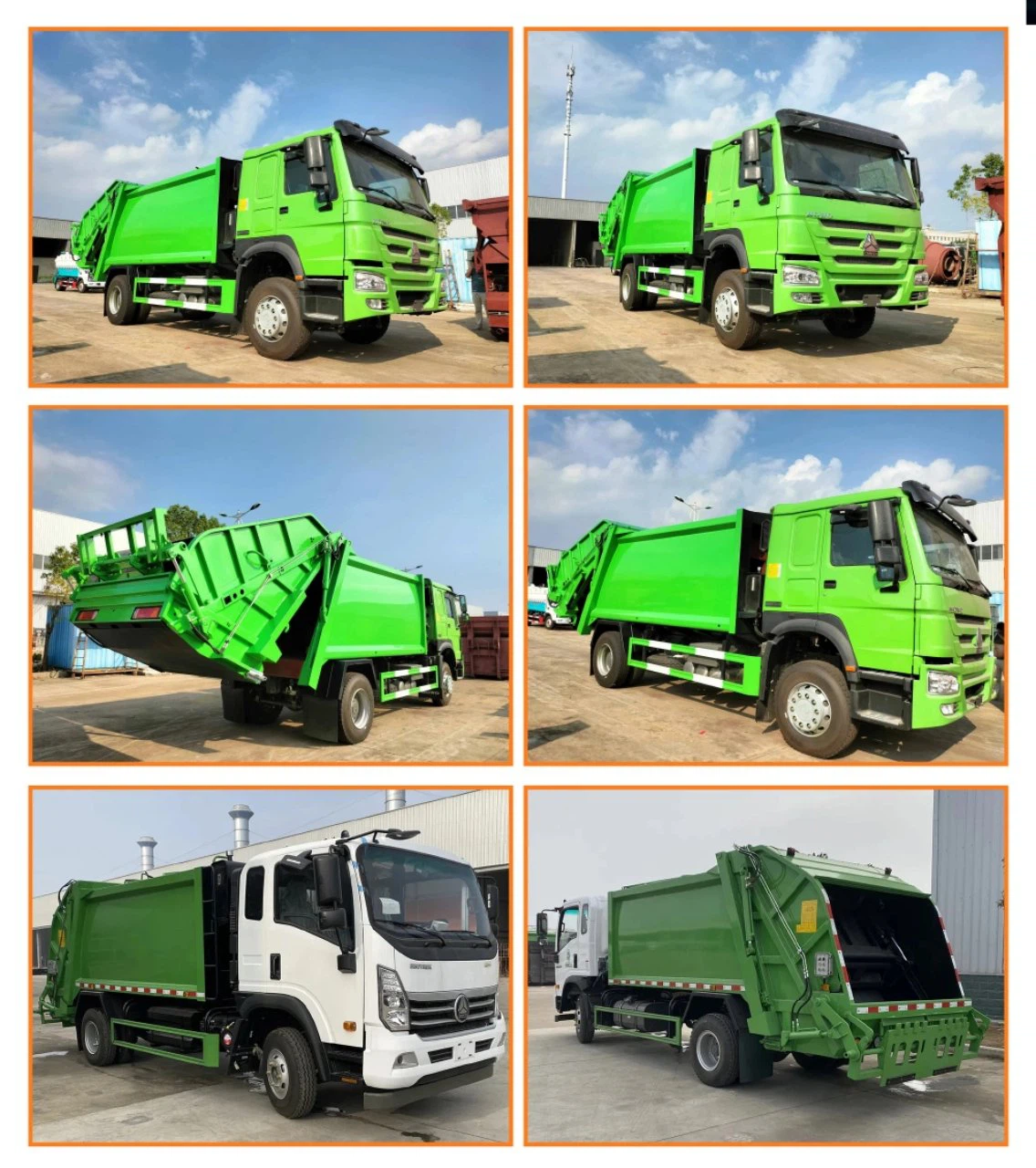 4x2 6 CBM Rear Loader Compactor Garbage Truck 7