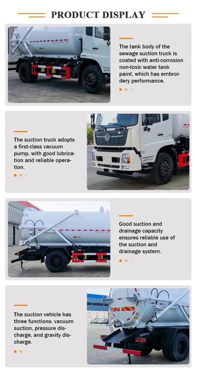 6 Wheelers 10 CBM Sewage Tanker Truck 8