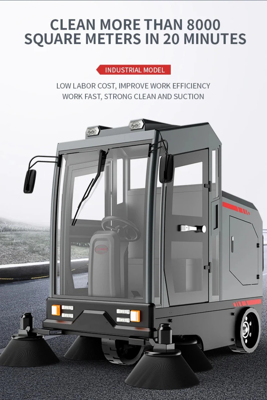 Zero Emissions Airport Sweeper 220 Liters 9